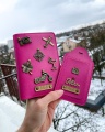 personalizowane etui na paszport z przypinkami, personalizowany pokrowiec na paszport