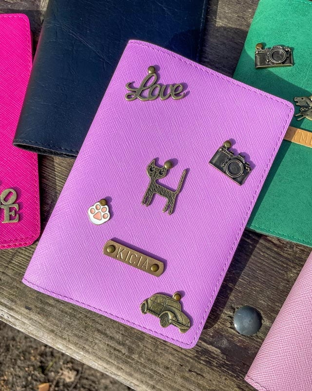 personalizowane etui na paszport psa, kota, zwięrząt, personalizowana okładka A6, etui na książeczkę zdrowia psa weterynaryjną