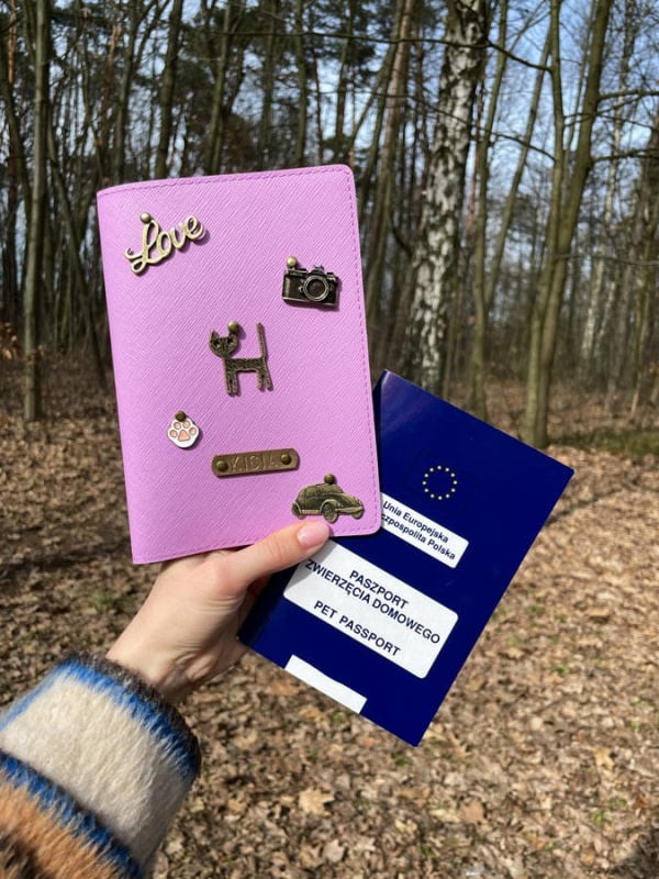 personalizowane etui na paszport psa, kota, zwierząt, personalizowana okładka A6, etui na książeczkę zdrowia psa weterynaryjną