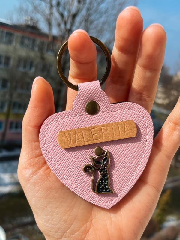 personalizowany brelok breloczek serce