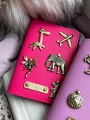 personalizowane etui na paszport z przypinkami, personalizowany pokrowiec na paszport