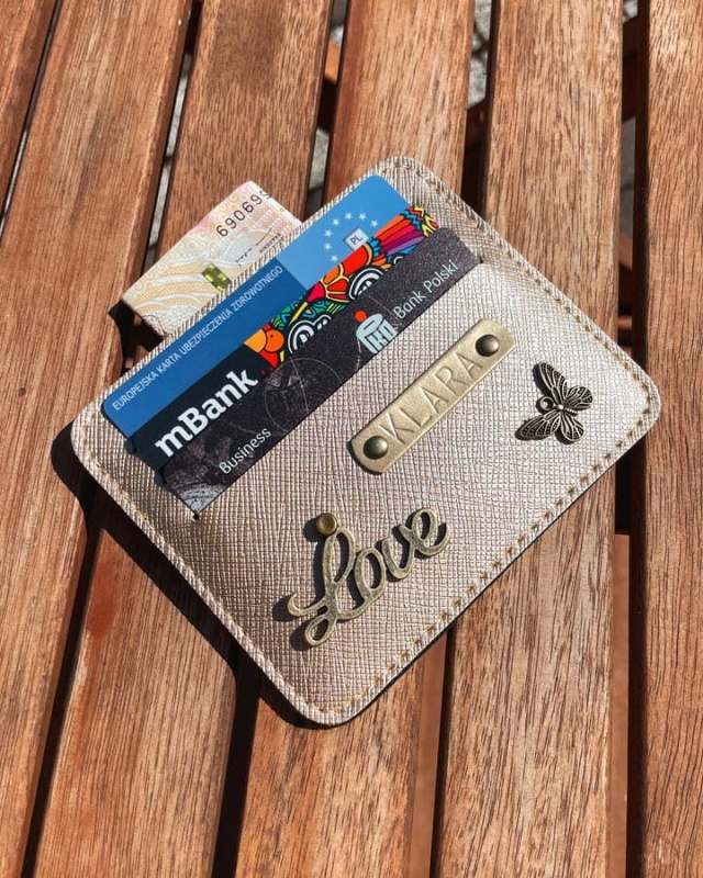 personalizowane etui na karty portfel