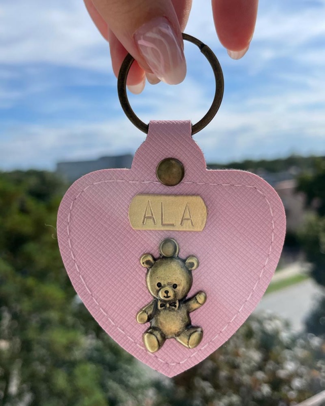 personalizowany brelok breloczek serce