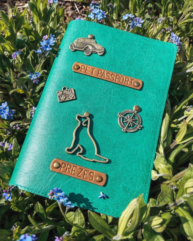 personalizowane etui na paszport psa, kota, zwierząt, personalizowana okładka A6, etui na książeczkę zdrowia psa weterynaryjną