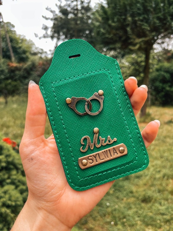 personalizowana zawieszka do bagażu, personalizowany identyfikator do walizki