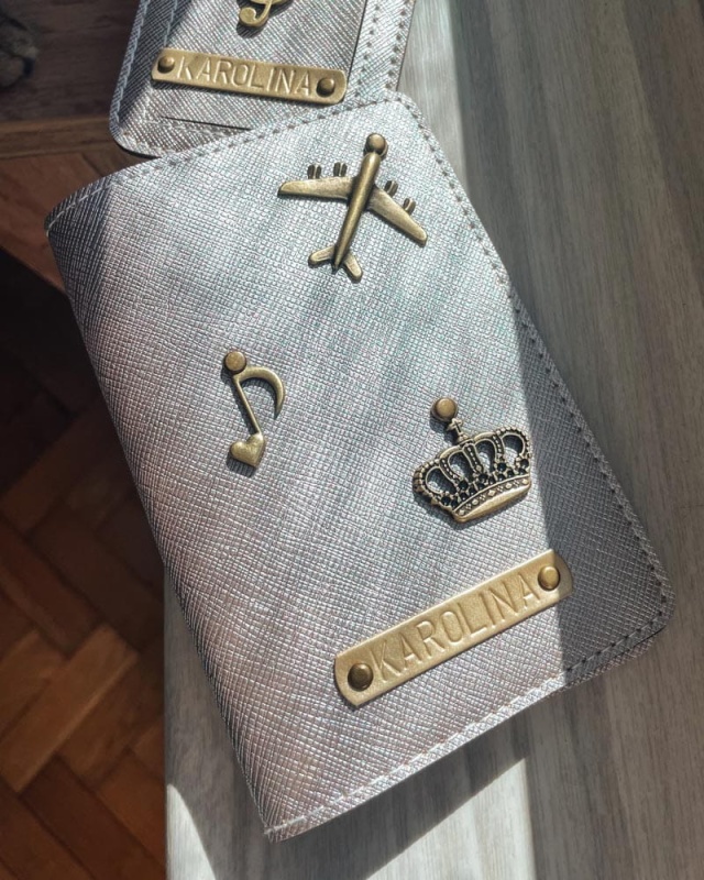 personalizowane etui na paszport z przypinkami okładka case