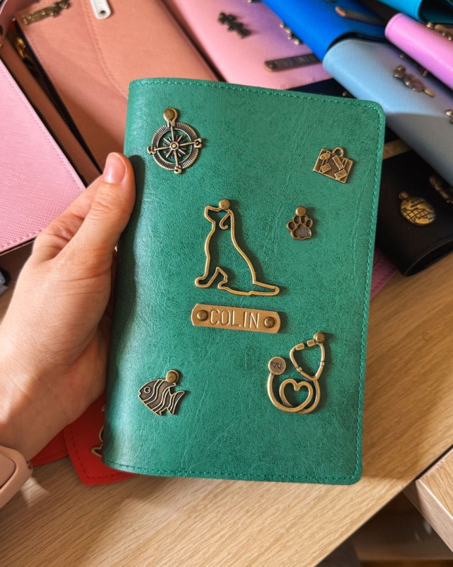 etui na paszport dla psa kota personalizowane, etui na książeczkę zdrowia psa kota zwierząt personalizowane