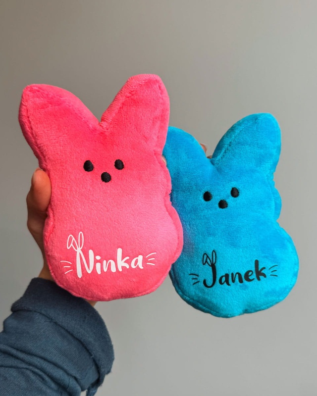 prezent wielkanocny zajączek z imieniem personalizowany