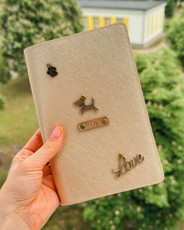 etui na paszport dla psa kota personalizowane, etui na książeczkę zdrowia psa kota zwierząt personalizowane