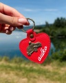 personalizowany brelok z imieniem serce dla kierowcy