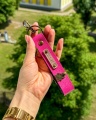 personalizowany brelok do kluczy, brelok z imieniem, brelok dla niej, różowy brelok personalizowany