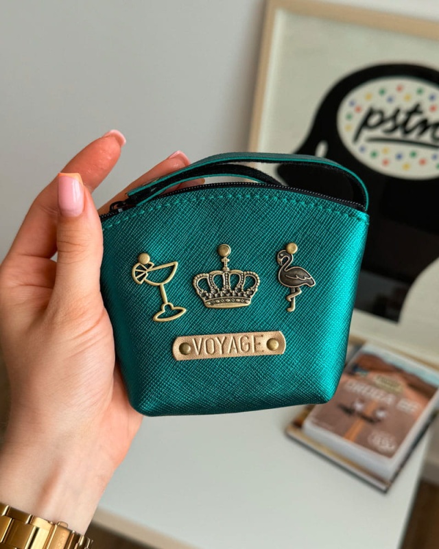 personalizowany portfel, personalizowana portmonetka statua wolności planeta