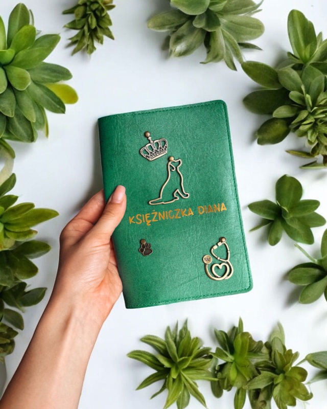 personalizowane etui na paszport psa, kota, zwierząt, personalizowana okładka A6, etui na książeczkę zdrowia psa weterynaryjną