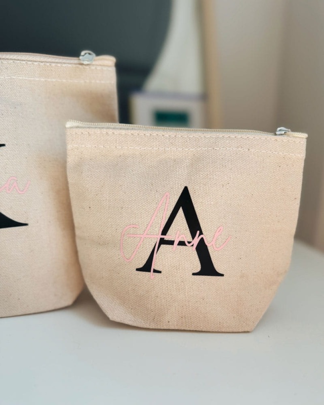 Personalizowana kosmetyczka bawełniana mini