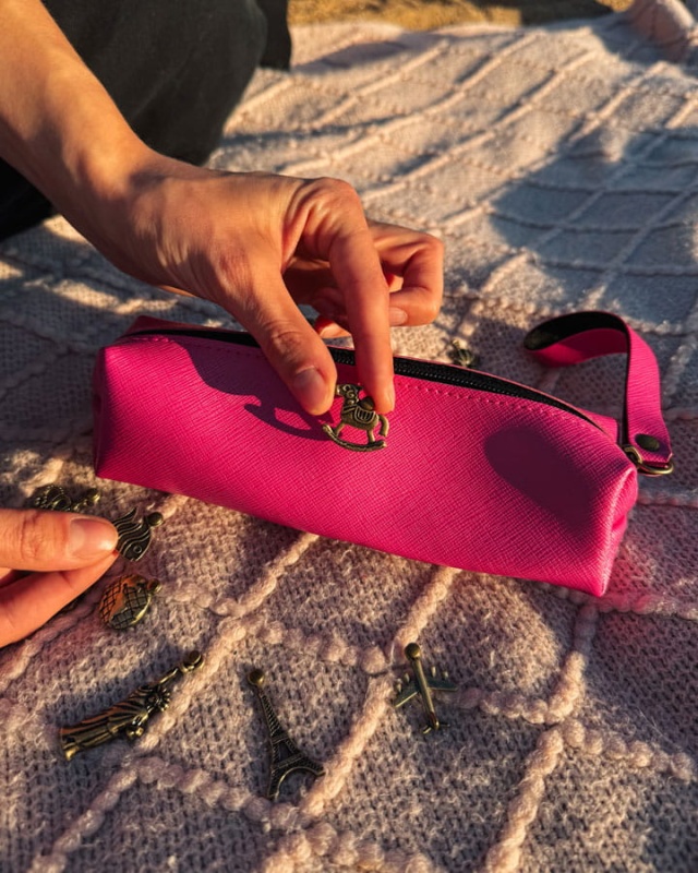 Personalizowany Piórnik - Hot Pink