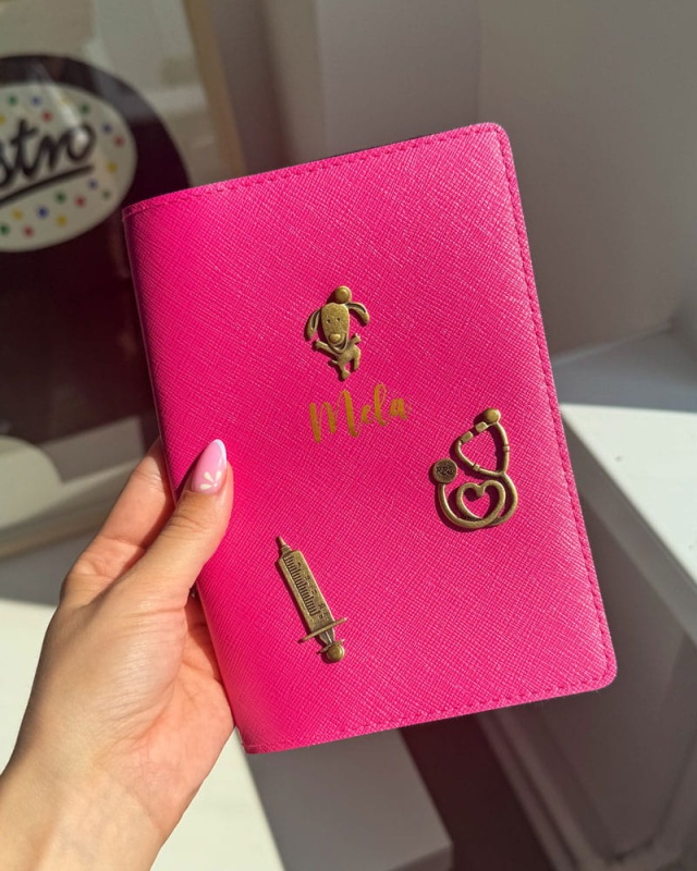 personalizowane etui na paszport psa, kota, zwierząt, personalizowana okładka A6, etui na książeczkę zdrowia psa weterynaryjną