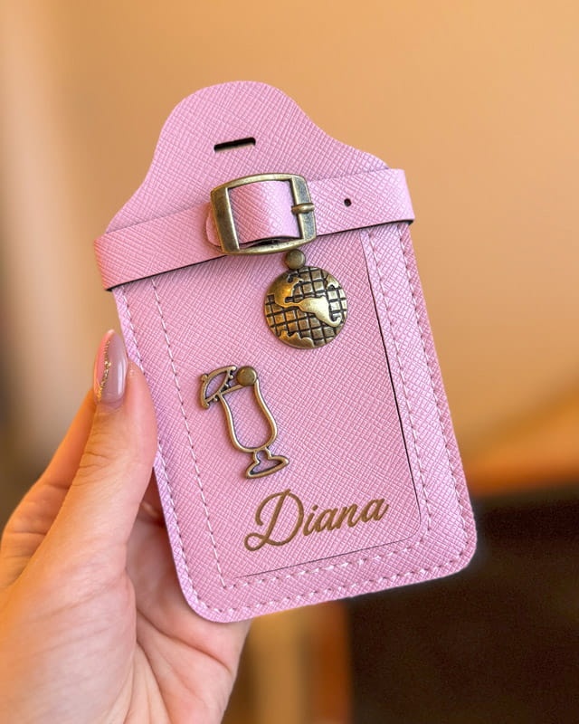 personalizowana zawieszka do bagażu identyfikator do walizki