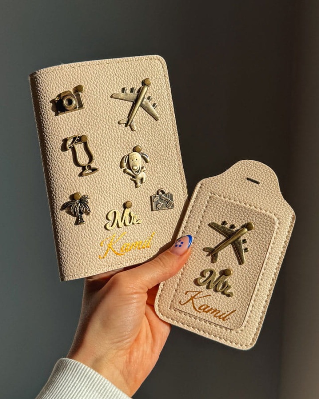 personalizowane etui na paszport, personalizowany pokrowiec na paszport, okładka