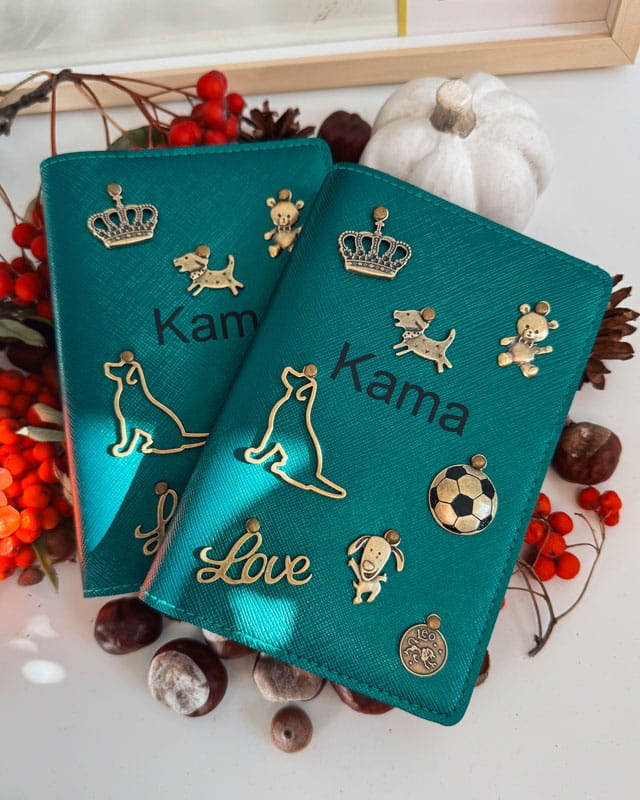 etui na paszport dla psa kota personalizowane, etui na książeczkę zdrowia psa kota zwierząt personalizowane