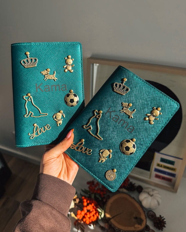 etui na paszport dla psa kota personalizowane, etui na książeczkę zdrowia psa kota zwierząt personalizowane
