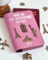 personalizowane etui na paszport z przypinkami, personalizowany pokrowiec na paszport, prezent dla podróżnika