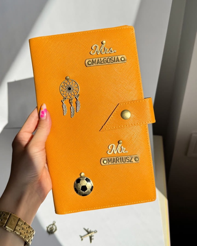 portfel podróżny organizer na dwa paszporty bilety dokumenty